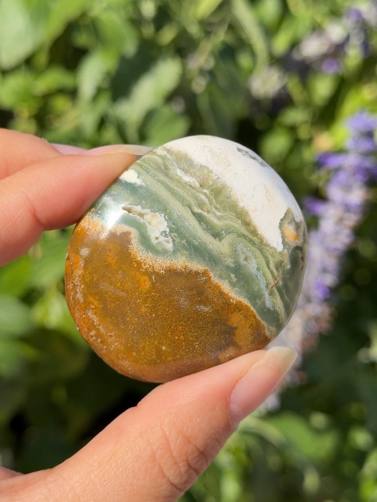 
                  
                    Ocean Jasper Palm Stone
                  
                