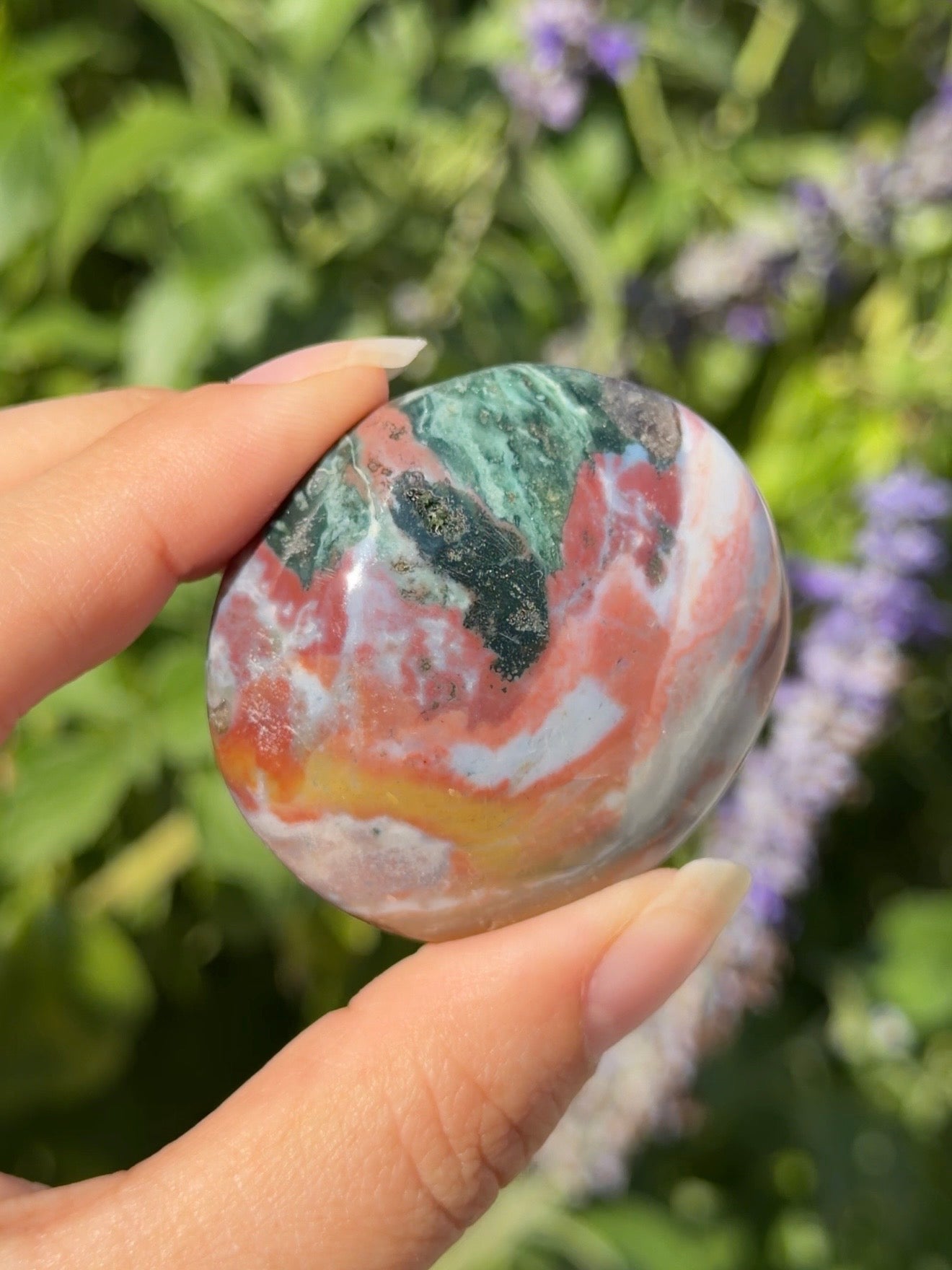 
                  
                    Ocean Jasper Palm Stone
                  
                