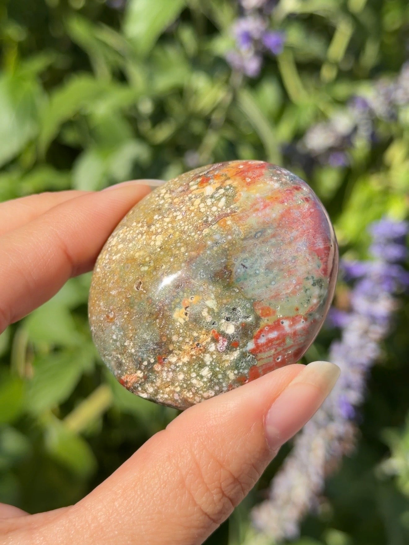 
                  
                    Ocean Jasper Palm Stone
                  
                