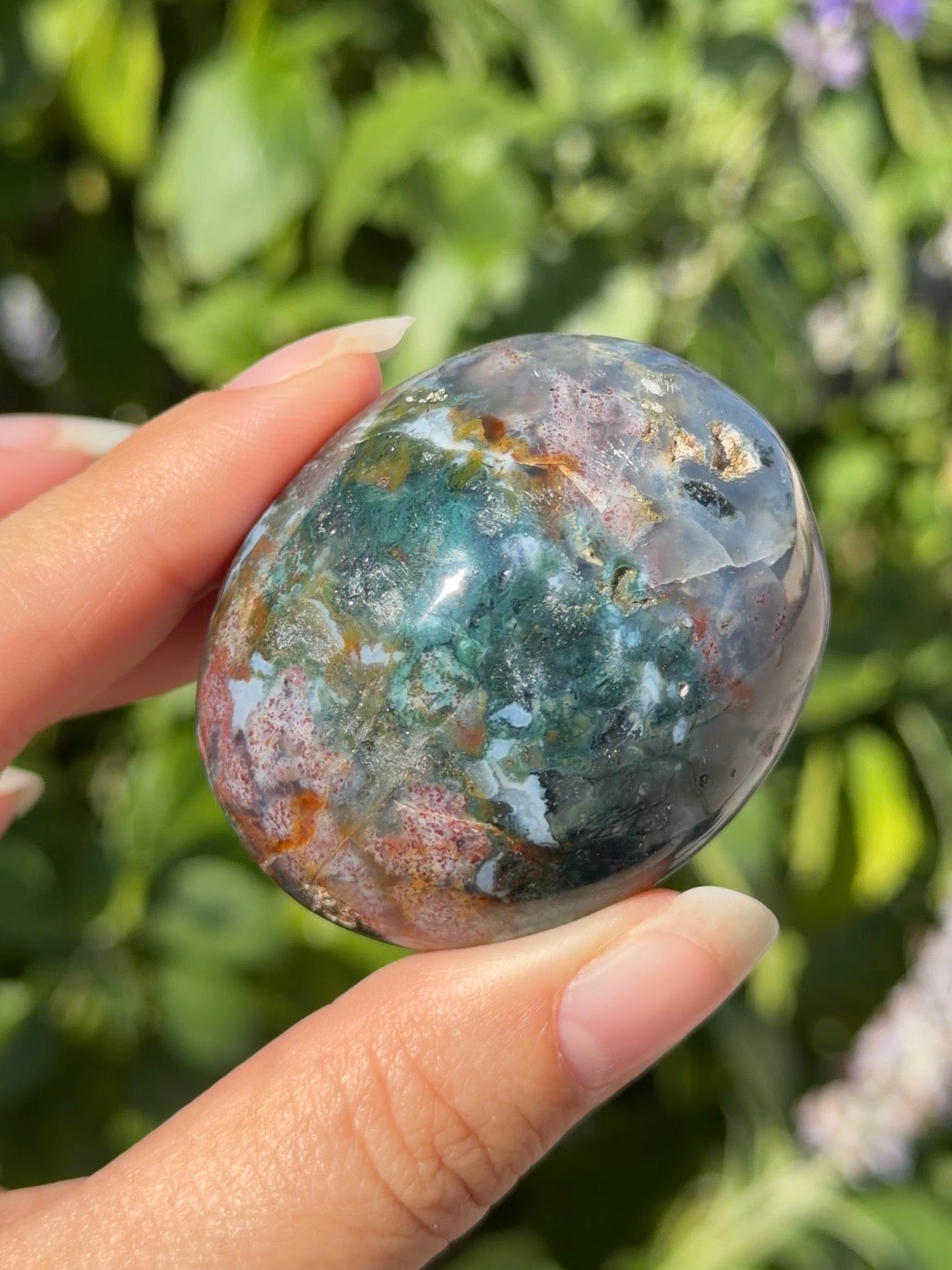 
                  
                    Ocean Jasper Palm Stone
                  
                