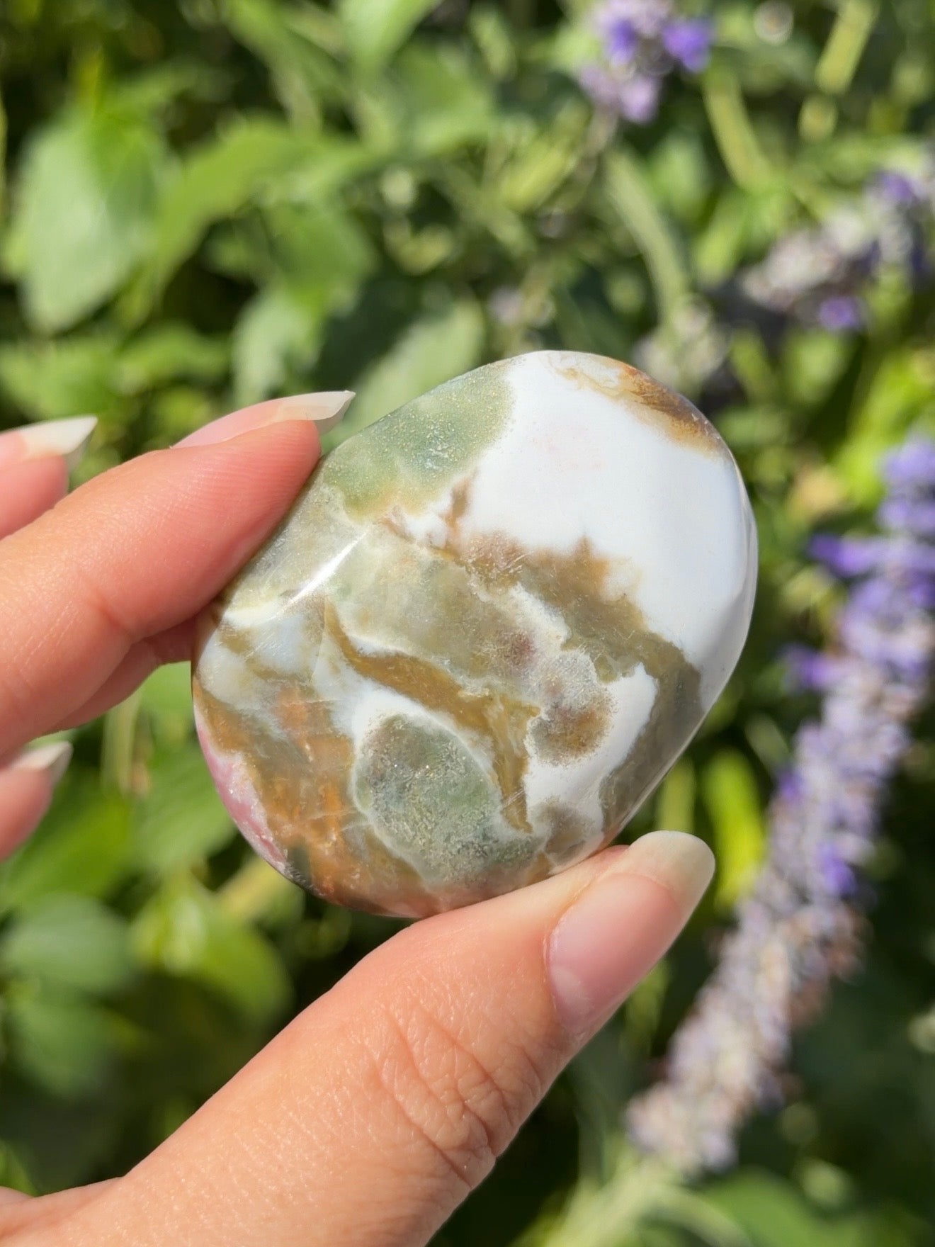 
                  
                    Ocean Jasper Palm Stone
                  
                