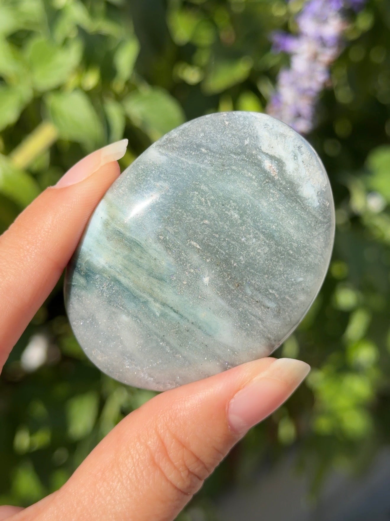 
                  
                    Ocean Jasper Palm Stone with Pyrite
                  
                