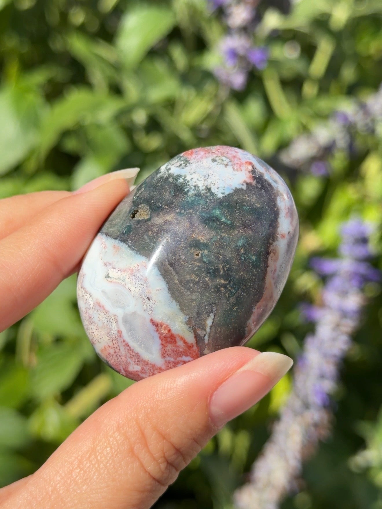
                  
                    Ocean Jasper Palm Stone
                  
                