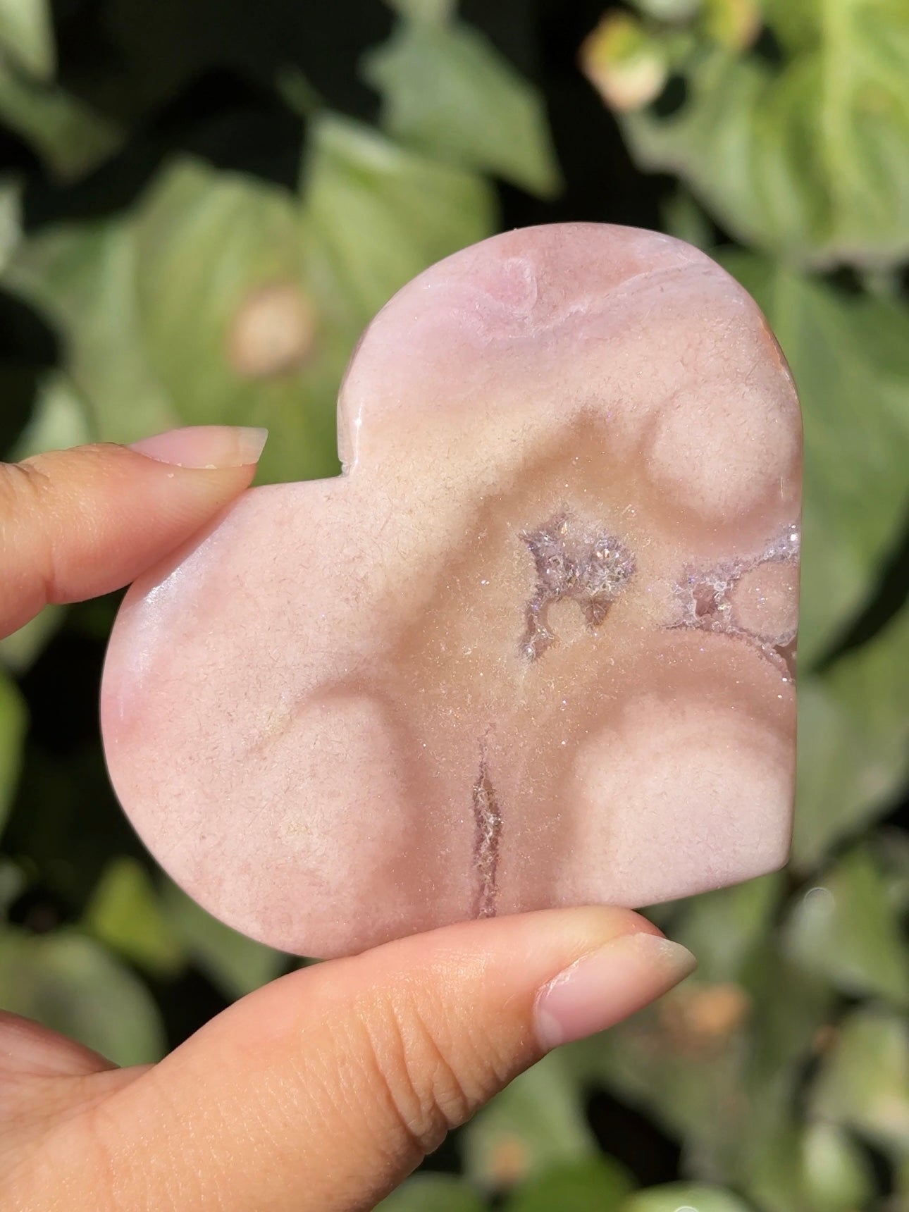 
                  
                    Pink Amethyst Heart
                  
                