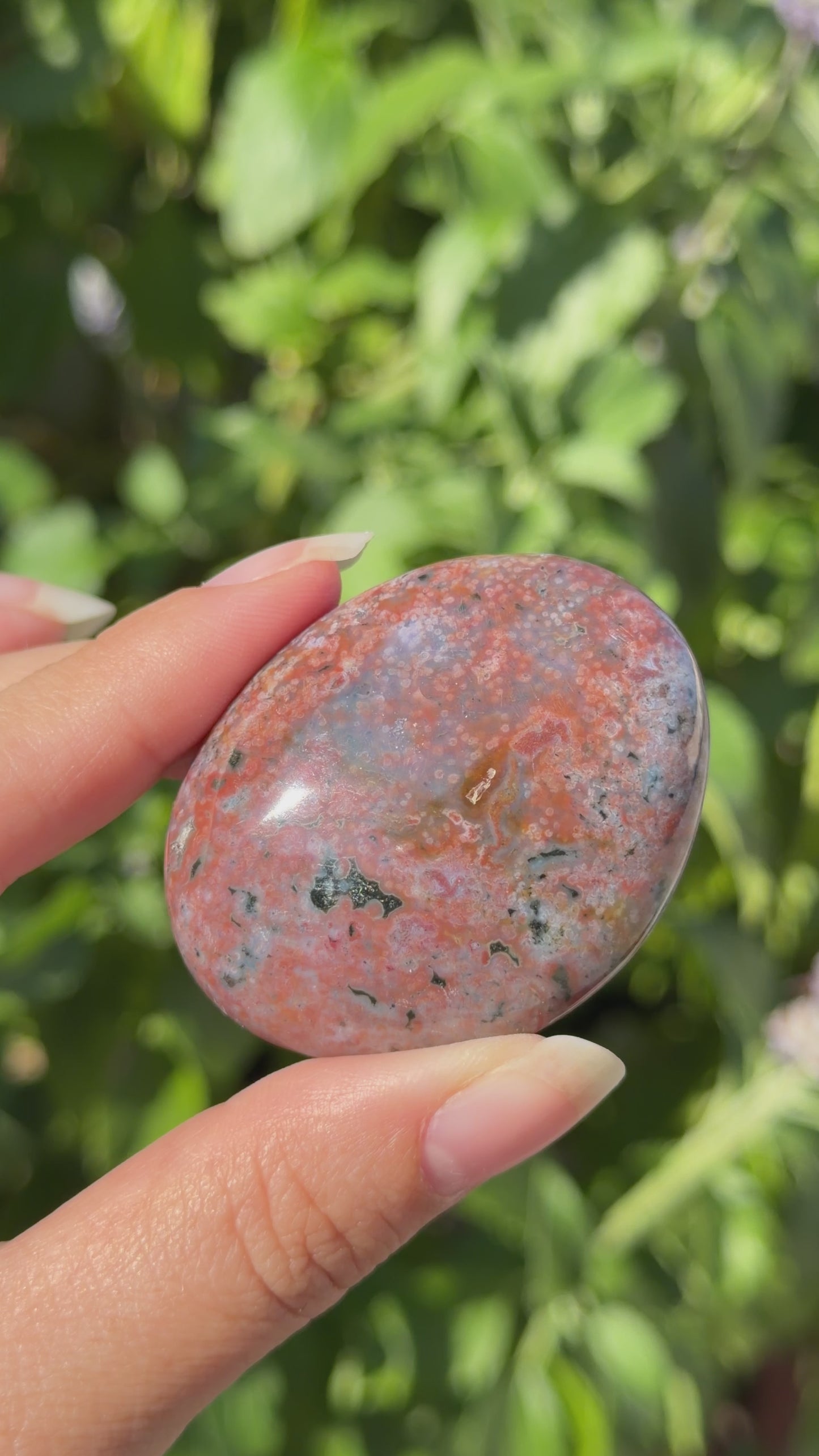 
                  
                    Load and play video in Gallery viewer, Ocean Jasper Palm Stone
                  
                