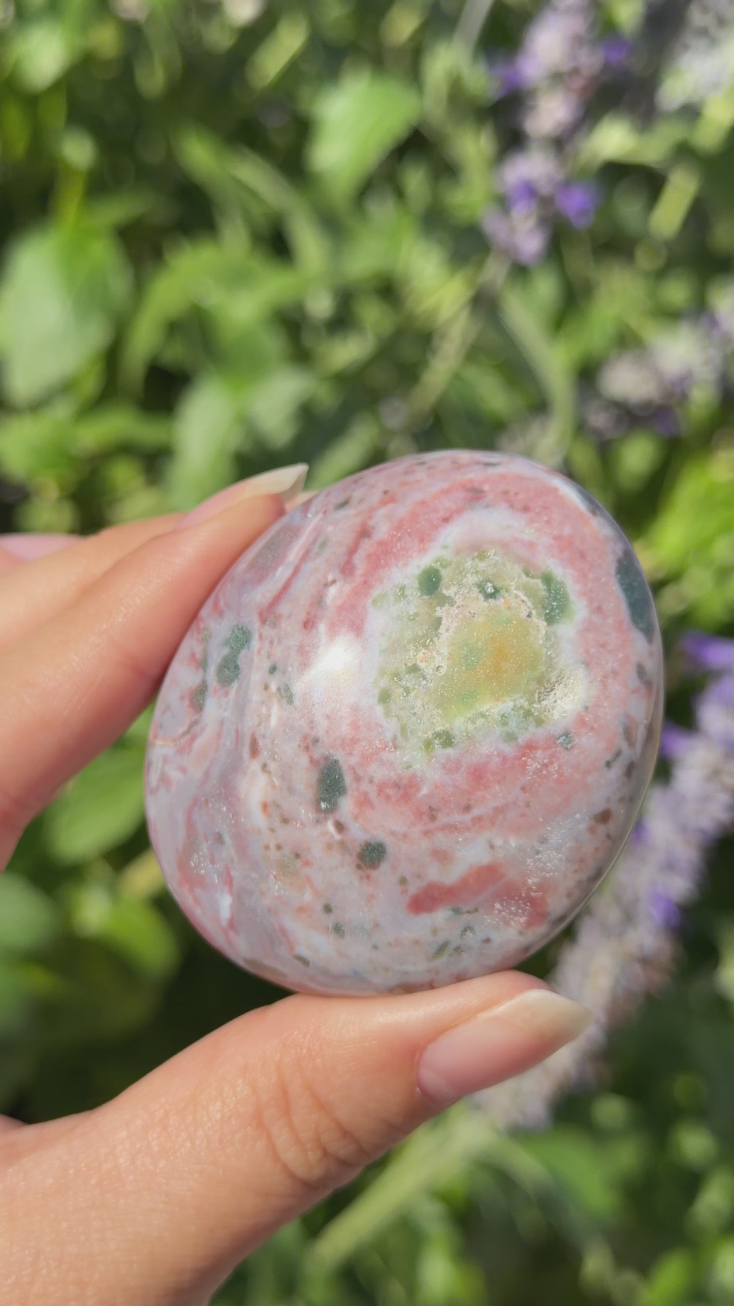 
                  
                    Load and play video in Gallery viewer, Ocean Jasper Palm Stone
                  
                