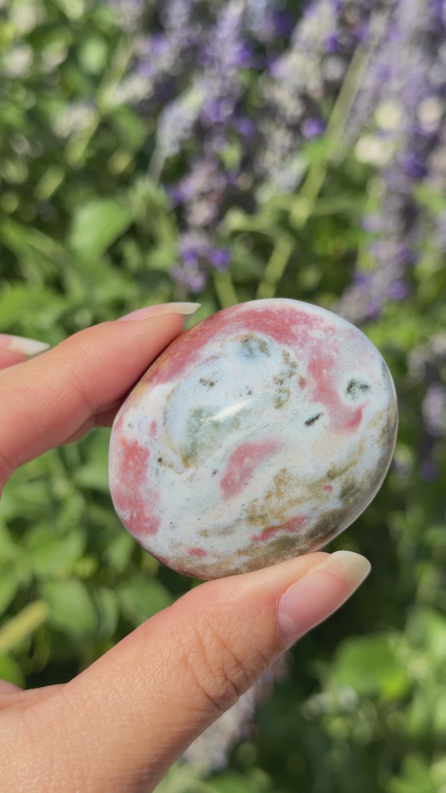 
                  
                    Load and play video in Gallery viewer, Ocean Jasper Palm Stone
                  
                